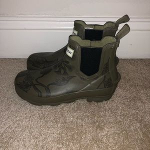 Hunter ‘Norris’ Printed Chelsea Boot